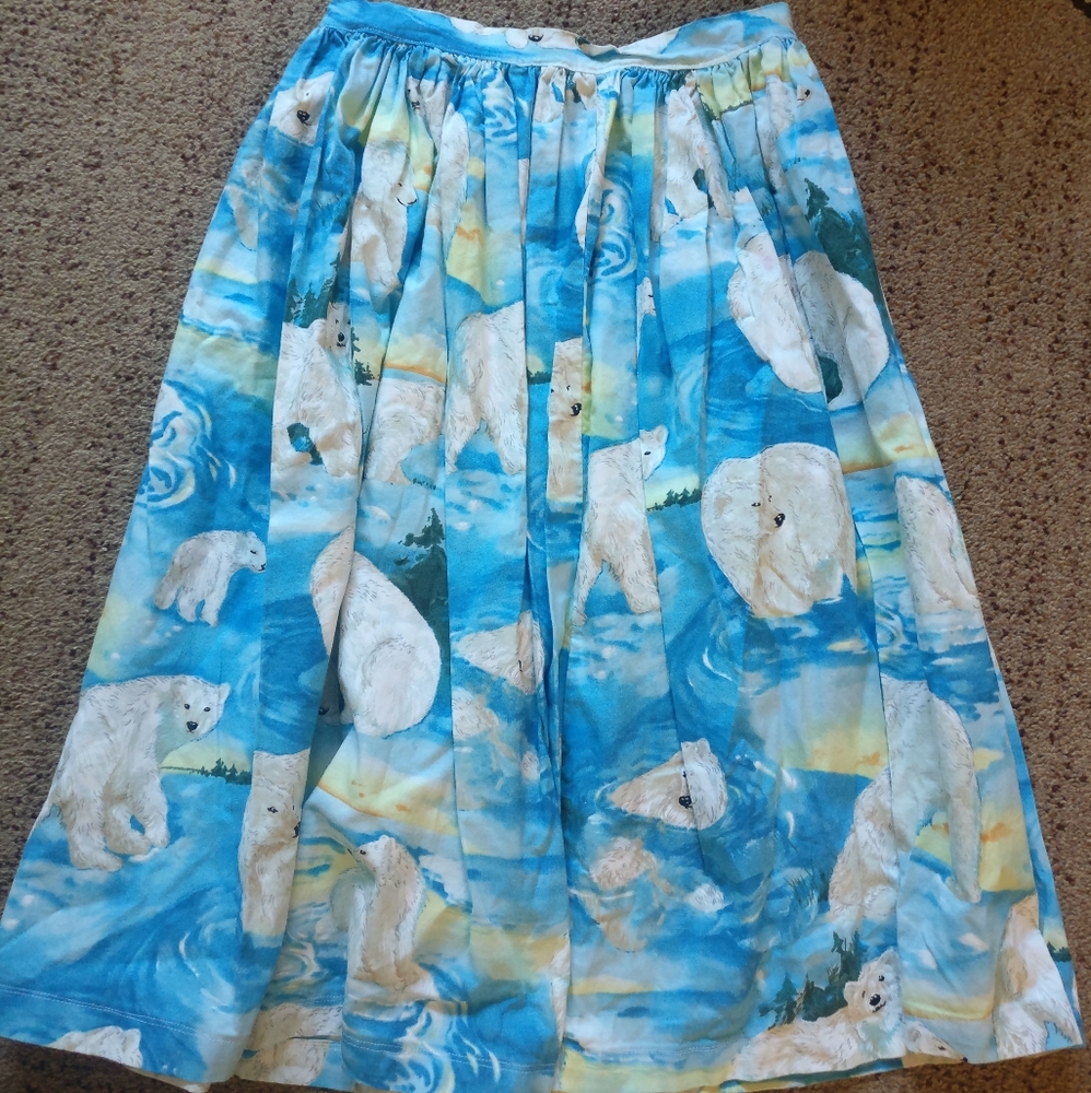 Handmade polar bear skirt